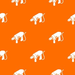 Poster - Big corded drill pattern vector orange for any web design best