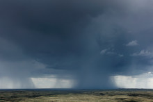 Dark Storm Clouds Over Grasslands National Park