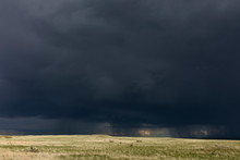 Dark Storm Clouds Over Grasslands National Park