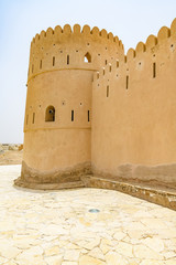 Wall Mural - Sunaysilah Fort in Sur, Oman. It is located about 150 km southeast of the Omani capital Muscat.