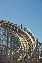 Wooden Roller Coaster Free Stock Photo Public Domain Pictures