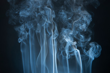 Abstract Smoke on black Background