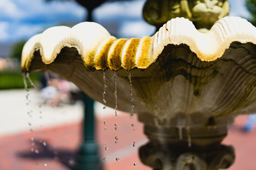 Old stone fountain