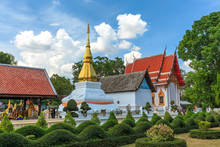 Golden Pagoda In Phra That Kham Kaen, Khon Kaen, Thailand