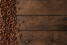 Roasted Coffee Beans Background.