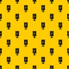 Poster - Advertising stand pattern seamless vector repeat geometric yellow for any design