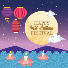 Sticker - mid autumn chinese festival cartoon