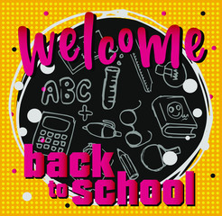 Wall Mural - back to school