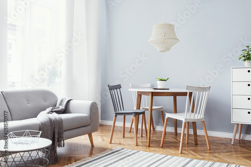 Scandinavian Stylish Decor Of Home Interior With Design