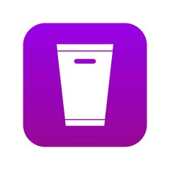 Poster - Trash can icon digital purple for any design isolated on white vector illustration