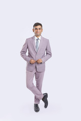 successful Young Indian businessman  Wearing Suit