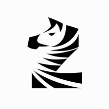 Zebra Logo Formed Letter Z