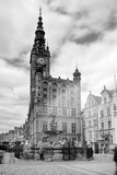 Fototapeta Miasto - Stone streets and tourists Gdansk