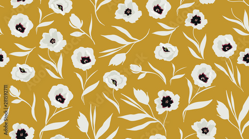 seamless floral pattern Poster Mural XXL