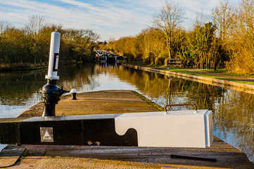 Sticker - hatton locks grand union canal warwickshire england uk