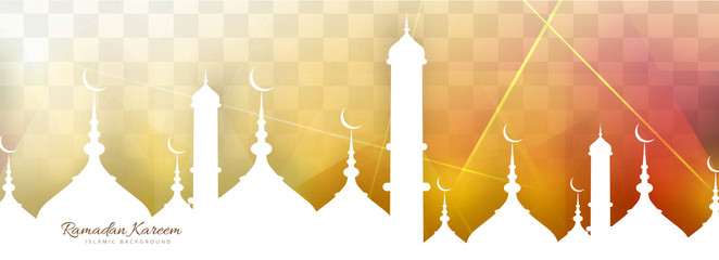 Wall Mural - Ramadan kareem banner colorful template background