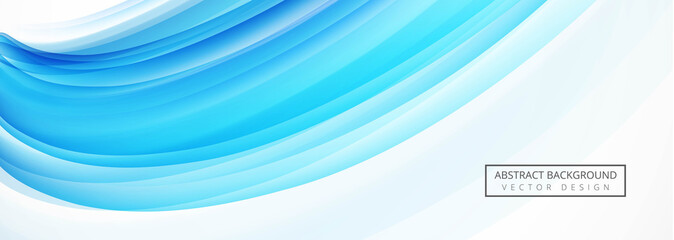 Wall Mural - Beautiful wave banner template vector