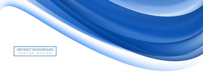 Wall Mural - Beautiful wave banner template vector