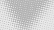 Light grey retro pop art background with halftone dots