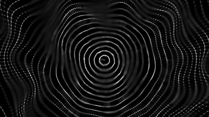 Fototapete - Abstract background with spider web. Dynamic wave of particles. Big data. 3d rendering.