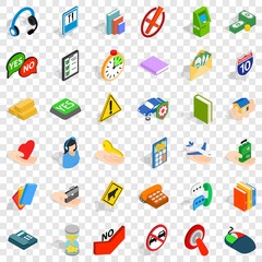 Poster - Helpdesk icons set. Isometric style of 36 helpdesk vector icons for web for any design