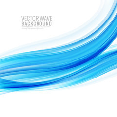 Wall Mural - Abstract creative stylish blue wave background