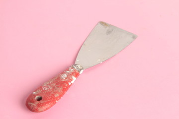 spatula of work used in colorful background