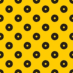Poster - Chart pie with arrows pattern seamless vector repeat geometric yellow for any design