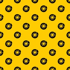 Poster - Pie chart for infographic pattern seamless vector repeat geometric yellow for any design