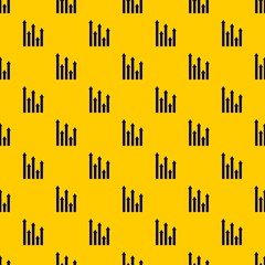 Poster - Upside growing arrows pattern seamless vector repeat geometric yellow for any design
