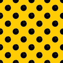 Poster - Business pie chart pattern seamless vector repeat geometric yellow for any design