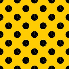 Poster - Circle chart infographic pattern seamless vector repeat geometric yellow for any design