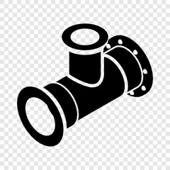 Poster - Tee pipe icon. Simple illustration of tee pipe vector icon for web