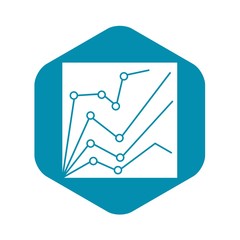 Poster - financial statistics icon. simple illustration of financial statistics vector icon for web design