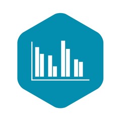 Poster - Financial analysis chart icon. Simple illustration of financial analysis chart vector icon for web design