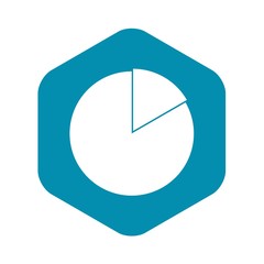 Poster - Business pie chart icon. Simple illustration of business pie chart vector icon for web design