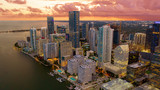 Fototapeta Miasto - Brickell Downtown Miami
