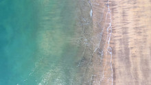Aerial View And Beach Texture Of Takapuna In Auckland, New Zealand