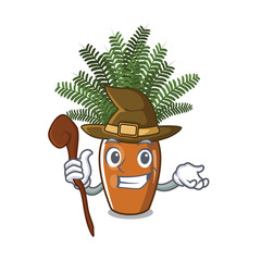 Sticker - Witch boston fern with the cartoon shape