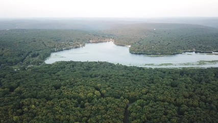 Wall Mural - Aerial Video Masthope Wallenpaupack Lackawaxen Westcong