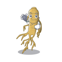 Poster - Doctor ginseng isolated with in the cartoon