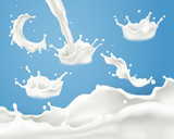 Splash milk collection