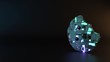 © Destrosvet - science fiction metal symbol of cookie bite icon render