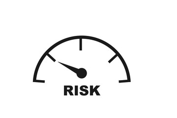 Modern Risk Management icon vector, symbolizing risk management
