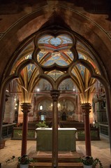 Wall Mural - Autel catholique et jubé de l'église Saint-Pierre-le-Jeune à Strasbourg, France