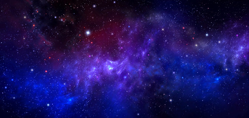 Wall Mural - deep space, abstract blue background