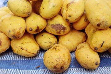 Canvas Print - mango fruit at street food