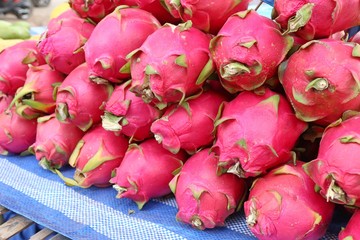 Canvas Print - Dragon fruit at street food