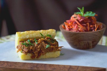 Wall Mural - Gourmet Pulled Pork Sandwich with Slaw