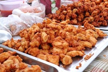 Wall Mural - Fried chicken at street food